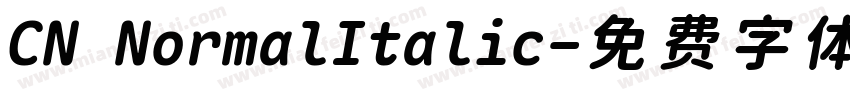CN NormalItalic字体转换